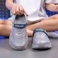 thumbnail image 2 of Rokment Mens Wide Width Orthopedic Clogs Garden Shoes with Back Straps and Arch Support Comfortable Closed Toe Open Back Walking Sandals Quick-Dry Casual Slippers Grey Size 11, 2 of 6