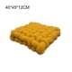 thumbnail image 4 of Matsuzay Cojín de asiento con nudo de felpa suave, cojín para silla, almohada de estilo Ins, cómodo decorativo para el hogar, sofá, Decoración del hogar Amarillo 40*45*12 CM, 4 of 6