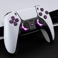 thumbnail image 4 of eXtremeRate Multi-Colors Luminated D-pad Thumbstick Option Face Buttons Black Classical Symbols Buttons LED Kit for PS5 Controller, 4 of 9