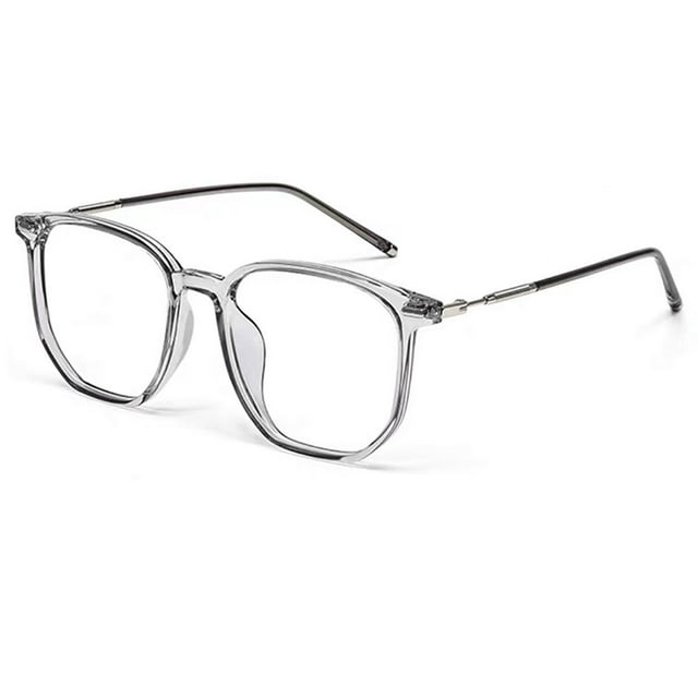 Gafas de montura grande con lentes de luz anti-azul de moda, hechas de TR y resina