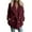 Wine, variant on LYXSSBYX Winter Coats for Women 2023 Trendy Women's Winter Lapel Double Breasted Loose Fitting Lamb Sweater Jacket