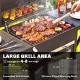 thumbnail image 4 of Outsunny Gril au Charbon avec 2 Tables d'Appoint, Gril Barbecue avec Roues, 4 of 10