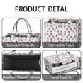 thumbnail image 4 of Large Capacity Tote Bag,Pink Christmas Santa and Tree Pattern Handbag Fashion Luxury Tote Bag,15.7"x13"x 5.1" Inches,Laptop Compatible, 4 of 6