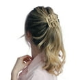 thumbnail image 3 of Unique Bargains 1 Pc Ponytail Buckle Hair Clip Textured Hair Ponytail Cuff for Women Gold Tone, 3 of 6