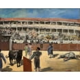 thumbnail image 2 of Manet, Edouard 32x26 Gold Ornate Wood Framed with Double Matting Museum Art Print Titled - Bullfight, 2 of 4