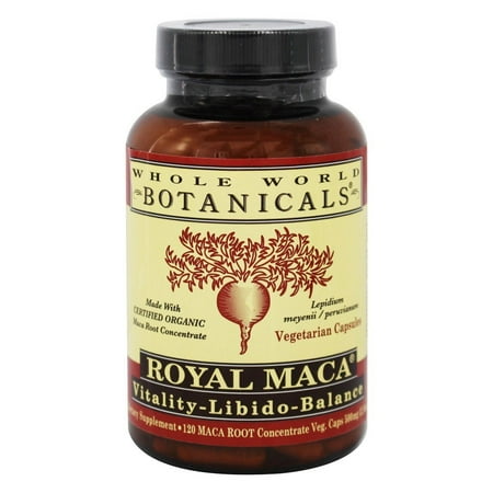 Whole World Botanicals - royal maca Vitalité-Libido-Balance - 120 Vegetarian Capsules