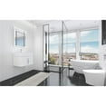thumbnail image 5 of Nile 24" White Wood Floating Vanity with White Top and Brushed Nickel Trim, 5 of 10