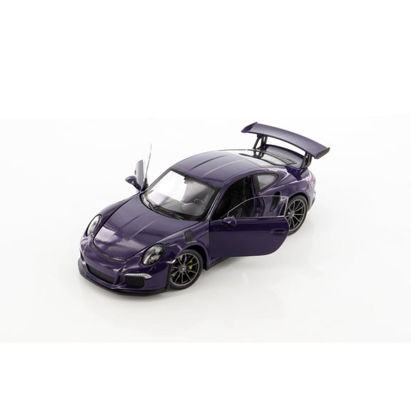 Porsche 911 GT3 RS, Purple - Welly 24080WPR - 1/24 scale Diecast Model Toy Car