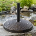 thumbnail image 5 of Walker Edison Round Resin Patio Umbrella Base, Bronze, 5 of 5