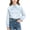 Blue#1, variant on Girls Long Sleeve Ruffle Collar Shirt Scalloped Collar Button Blouse Layered Ruffle Bib Puff Cuffs Toddler Kids School Daily Party Wear Blouses Tops
