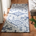 thumbnail image 2 of SAFAVIEH Aspen Celandine Geometric Wool Runner Rug, Grey/Navy, 2'3" x 7', 2 of 7
