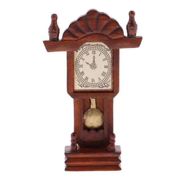 1:12 Casa de en Miniatura Sala de Vintage Escritorio de Reloj Juguete