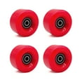thumbnail image 1 of 4 Pcs de Remplacement de Roues de Patin, Accessoires Modifiés Universels, Roues Épaisses pour Patins à Roulettes avec Roulements, Accessoire de Sport Rouge, 1 of 9