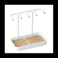 thumbnail image 1 of Soporte Organizador de Joyas, Soporte para Collares con Bandeja de Madera, Soporte para ExhibicióN de Collares, para Almacenamiento de Joyas, Color Blanco, 1 of 5