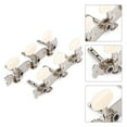 thumbnail image 2 of 6 Pcs Acoustic/Folk Guitar Tuning Pegs Tuners Machine Heads Chrome Part 3R+3L, 2 of 4