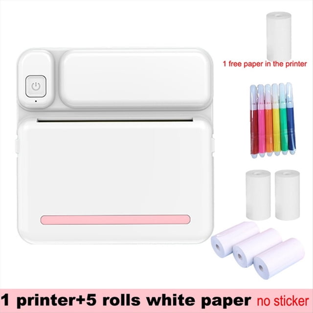 C19 Printer Portable Thermal Printer Photo Pocket Thermal Label Printer 58mm Printing Wireless Bluetooth Android IOS