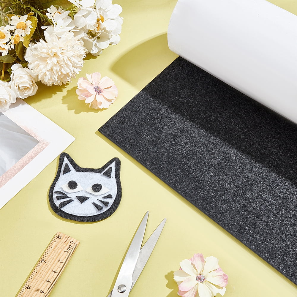 1roll Felt Fabric DIY Crafts Black 3000x300x2mm