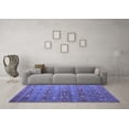 thumbnail image 3 of Ahgly Company Machine Washable Indoor Rectangle Southwestern Blue Country Area Rugs, 2' x 5', 3 of 4