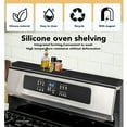 thumbnail image 4 of 2Pcs Stove Top Shelf Silicone Magnetic Leak Proof Anti Slip Oven Rack Organizer for Kitchen Supplies with Raised Non Slip Stripe Design, 4 of 7