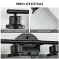 thumbnail image 5 of 6-Light Bathroom Light Fixtures, Vanity Bathroom Lights with Frosted White Glass Shades, Modern Matte Black Bathroom Wall Lamp for Mirror, 5 of 6