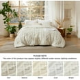 thumbnail image 6 of Tufted Boho Comforter Set King Size - Beige  Boho Bedding Comforter Set, 3 Pieces Farmhouse Shabby Chic Embroidery Bed Set, Gifts for Woman, Soft Jacquard Comforter for All Seasons, 6 of 12