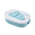 thumbnail image 1 of Portable Kids Lunch Box With Compartment Food Container Plastic Portable Picnic Bento Office Food Fruit Snack Box Cute Thermos Blue, 1 of 6