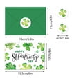 thumbnail image 3 of 10-Pack St. Patrick‘s Day Greeting Card Set with Envelopes & Stickers, Blank Cards, Note Card Set, Green Shamrock Themed for Writing Messages, for Holiday Greetings Gifts and Celebrations, 3 of 7