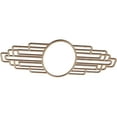 thumbnail image 2 of 30"W x 15"H x 8 1/4"IW x 14 1/4"IH x 3/8"T Elizabeth Wood Fretwork Pierced Ceiling Medallion, Red Oak, 2 of 3