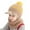 Yellow, variant on CAICJ98 Kids Knitted Hat 2 in 1 Winter Warm Knitted Hat Hooded Scarf for Toddler Boys Girls Cotton Visor Beanie Cap 1-8 Years,Yellow