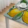 thumbnail image 4 of HAOXIT Spring Summer Rectangular, Lemon Eucalyptus Table Cover for Party Picnic Dinner Decor 52*52, 4 of 7