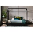 thumbnail image 6 of South Shore Sweedi House Bed, Twin Size, Matte Black, 6 of 8