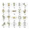 thumbnail image 5 of opvise 10Pcs/Set Nail Alloy Ornament Various Shape Non-Fading AB Coating Vintage Series Art Parts Charms Metal Accessories for Female, 5 of 8