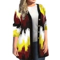 thumbnail image 3 of Gvmfive Womens Plus Size Colorblock Long Sleeve Button Down Cardigan, 3 of 4