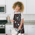thumbnail image 4 of Paw Prints and Bones Kids Aprons for Girls and Boys,Adjustable Neck Strap Toddler Aprons for Kids Cooking Baking, 4 of 7