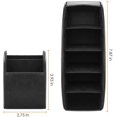 thumbnail image 3 of SITHON Remote Control Holder with 5 Compartments - PU Leather Remote Caddy Desktop Organizer Store TV, DVD, Blu-Ray,, 3 of 5