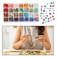 thumbnail image 3 of 28 Colors Gem Chips Beads Crystal Loose Beads Spacer Bulk Bracelet Jewelry Making DIY Craft Beads Only, 3 of 10