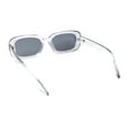 thumbnail image 4 of Whimsical Pop Color Oval Rectangle Mod Sunglasses Slate - Black, 4 of 4