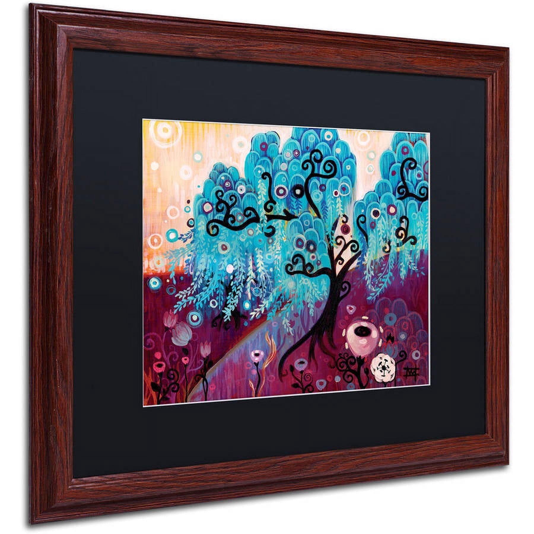 Trademark Fine Art "33" Canvas Art by Natasha Wescoat, Black Matte, Wood Frame