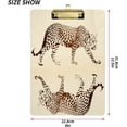 thumbnail image 3 of FMSHPON Art Leopard Yellow Clipboard Hardboard Wood Nursing Clip Board and Pull for Standard A4 Letter 13x9 inches, 3 of 7
