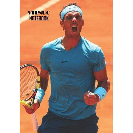 Notebook: Rafael Nadal Medium College Ruled Notebook 129 pages Lined 7 x 10 in (17.78 x 25.4 cm)