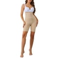 thumbnail image 2 of INSPIRE CHIC Women's Flatten Tummy High Waist Butt Lifter Thigh Slimmers with Hooks Closure Large Beige, 2 of 6