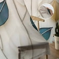 thumbnail image 5 of Blue Beige Leaf Sheer Curtains 84 Inches Long 2 Panels Set, Window Sheer Curtains for Living Room/Bedroom, Farmhouse Summer Botanical Watercolor Light Filtering Rod Pocket Curtain 52'' x 84'' x 2, 5 of 7