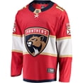 thumbnail image 2 of Men's Fanatics Anton Lundell Red Florida Panthers Home Breakaway Player Jersey, 2 of 3