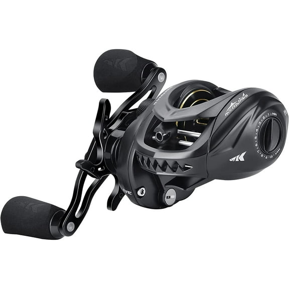 KastKing Baitcasting Reels, Patented AMB System Eliminating Backlashes, Flipping Switch Function, 6.4oz-MegaJaws Elite