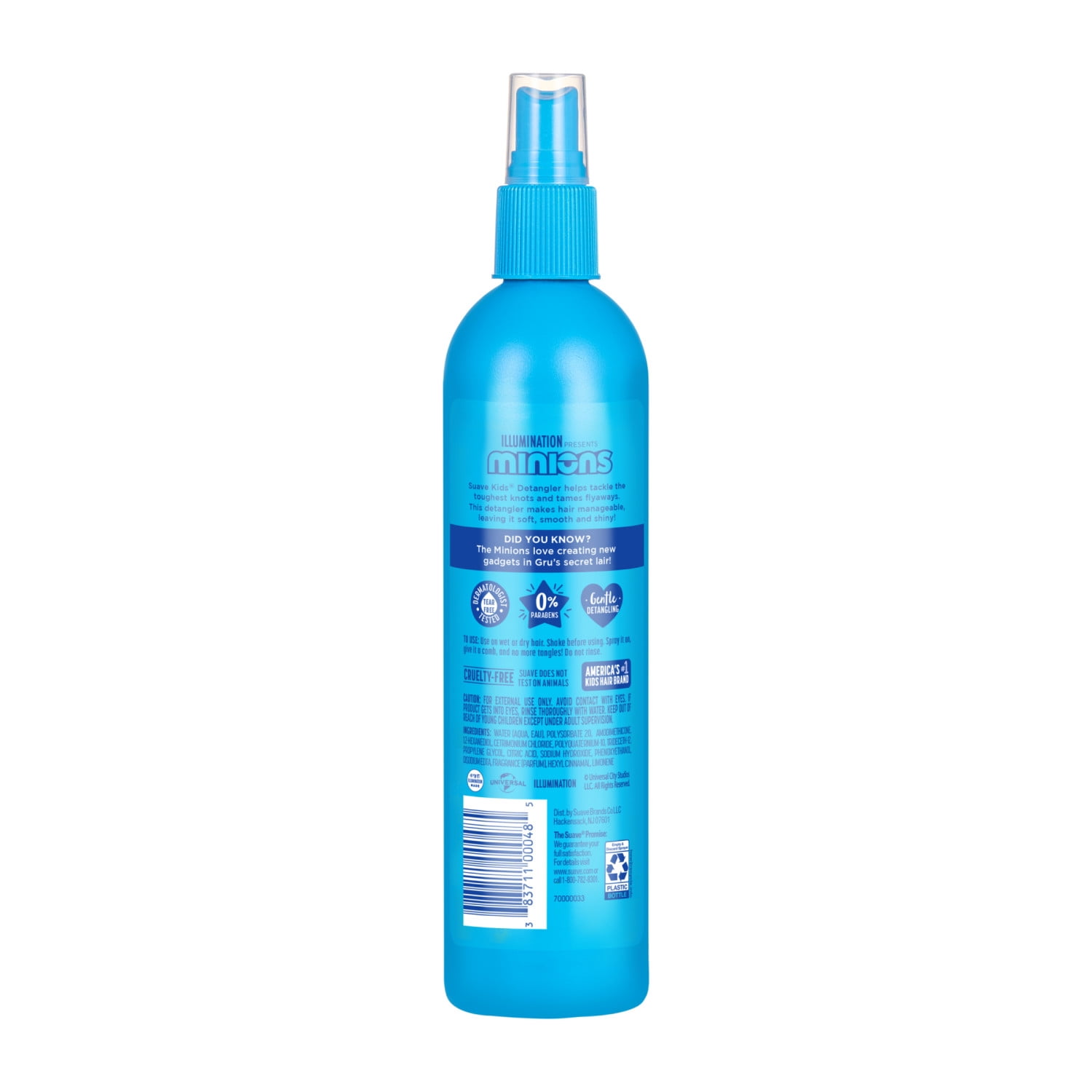 Suave Kids Leave In Conditioner Detangler Spray, Minions, 10 oz
