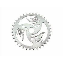 STEEL BICYCLE SPROCKET FIRE 1/2" X 1/8" X 36T CHROME. Bike part, Bicycle part, bike accessory, bicycle part