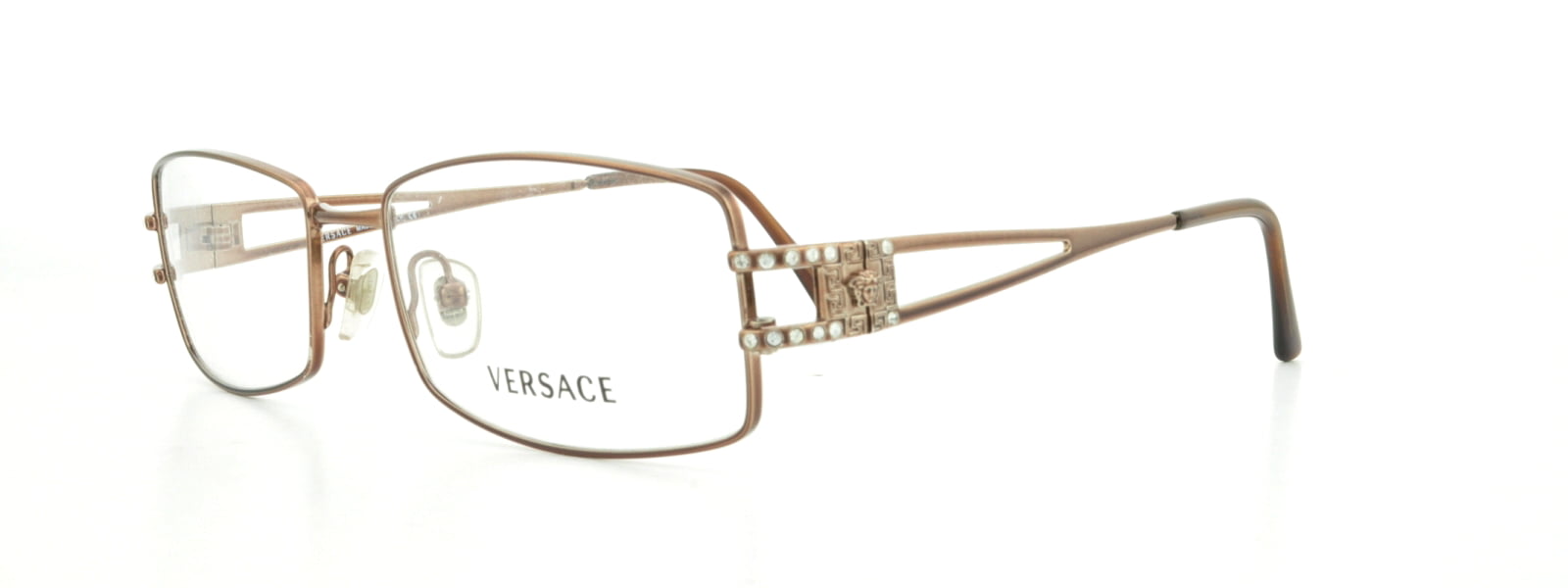 VERSACE Eyeglasses VE 1092B 1045 Brown 53MM - Walmart.com
