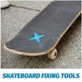thumbnail image 3 of FRCOLOR  4 Pcs Household Skateboard Bridge Accessory Fixing Support Gasket Blue, 3 of 8