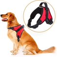 thumbnail image 1 of Gilet Réfléchissant Réglable Petit Harnais de Chien Moyen pour les Grands Chiens Assistance Rembourrée Douce avec Poignée Confortable Robuste pour la Formation de Chien (Taille S, Rouge), 1 of 5