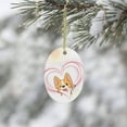 thumbnail image 6 of MYTAKEND Sublimation Ceramic Ornament Sublimation Ornament Blank Ceramic Disc Decor for Xmas Tree Ornament, 6 of 7